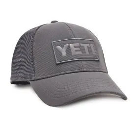 Yeti Grey On Grey Patch Trucker Hat