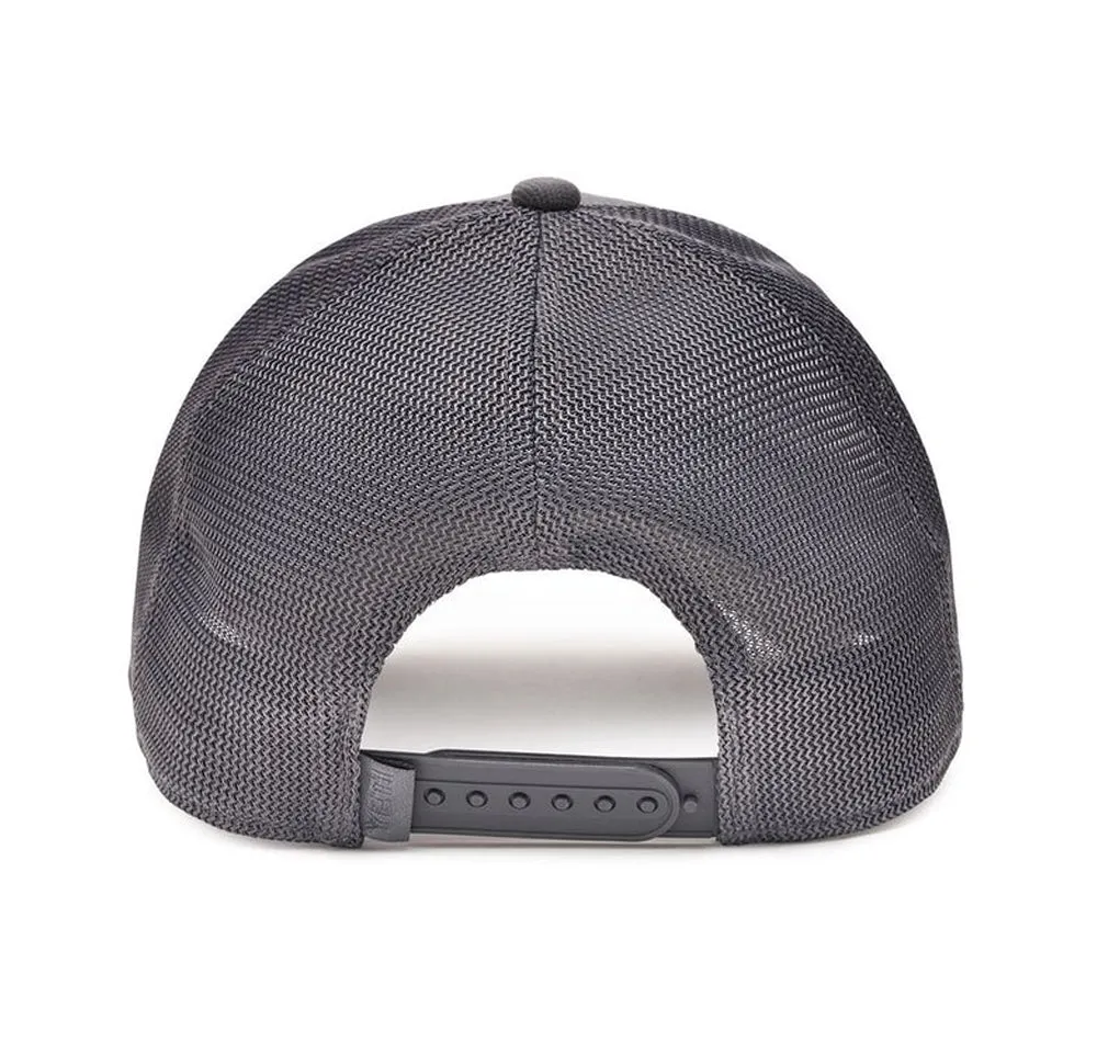 Yeti Grey On Grey Patch Trucker Hat