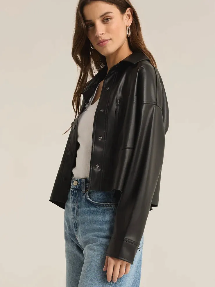 {Z Supply} All Day Faux Leather Jacket